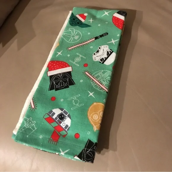 Set of two Star Wars Christmas kitchen towel green tea towel - Picture 6 of 7